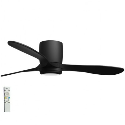 Ανεμιστήρας Οροφής 40W Με 3 Πτερύγια Remote Control Μαύρο